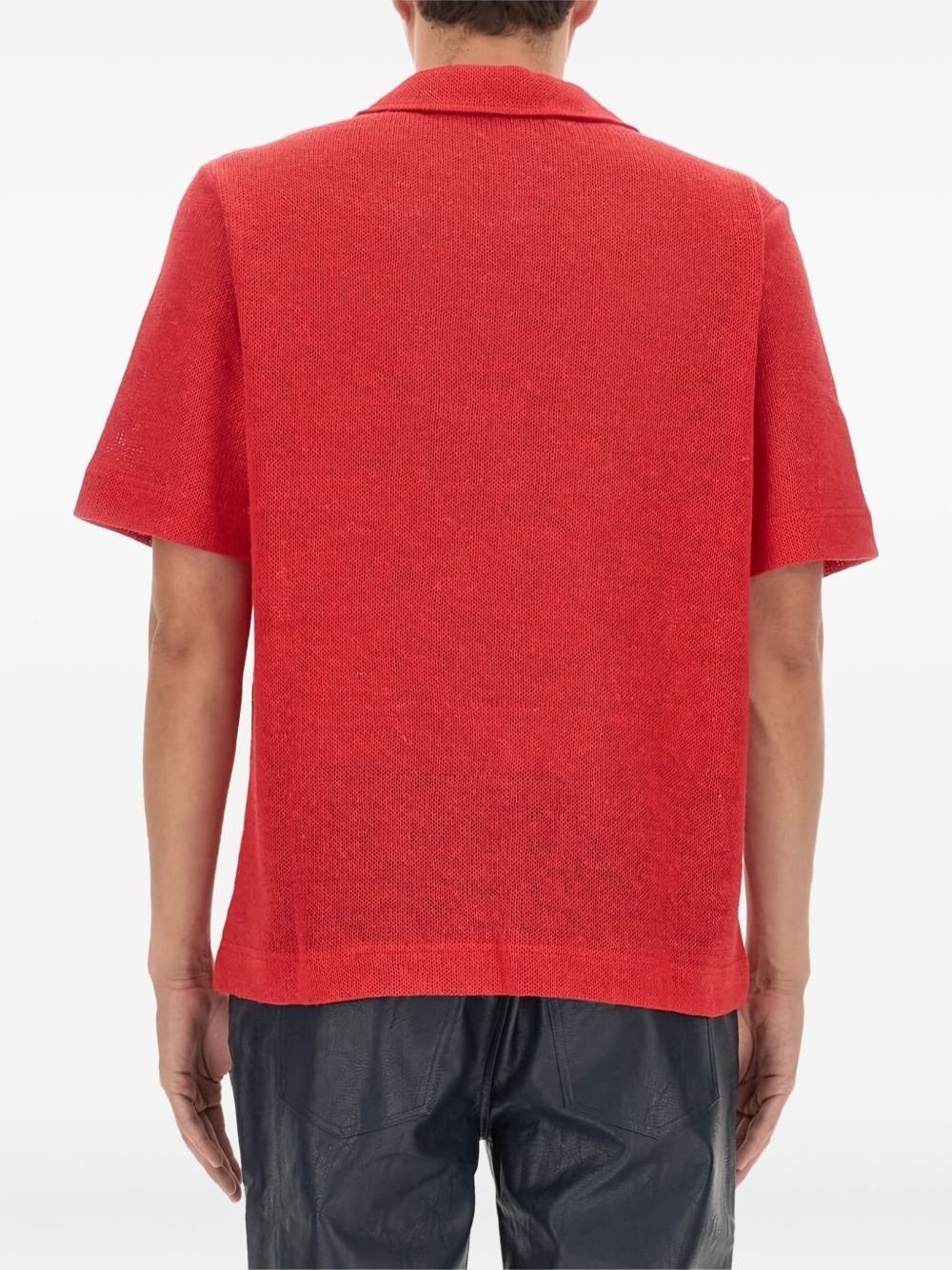 textured T-shirt - 4