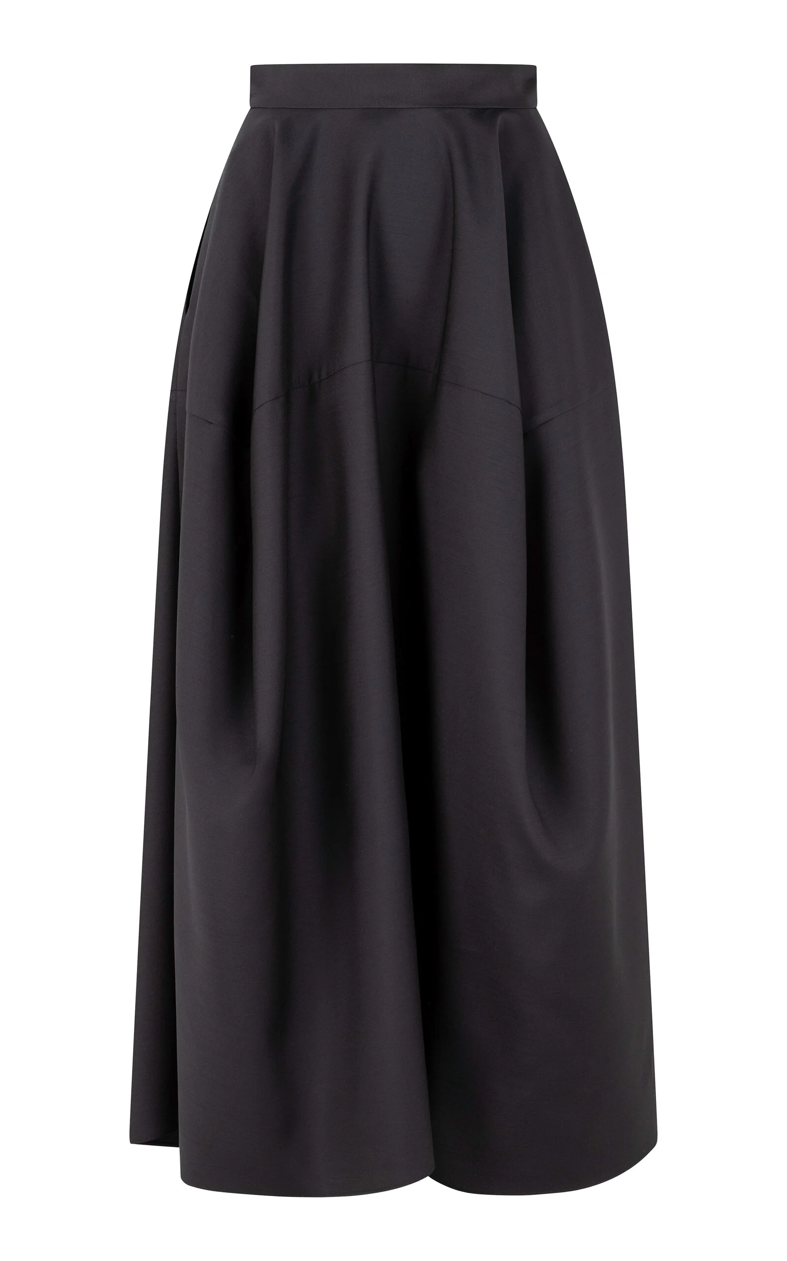 Emilia Voluminous Silk-Wool Skirt black - 1