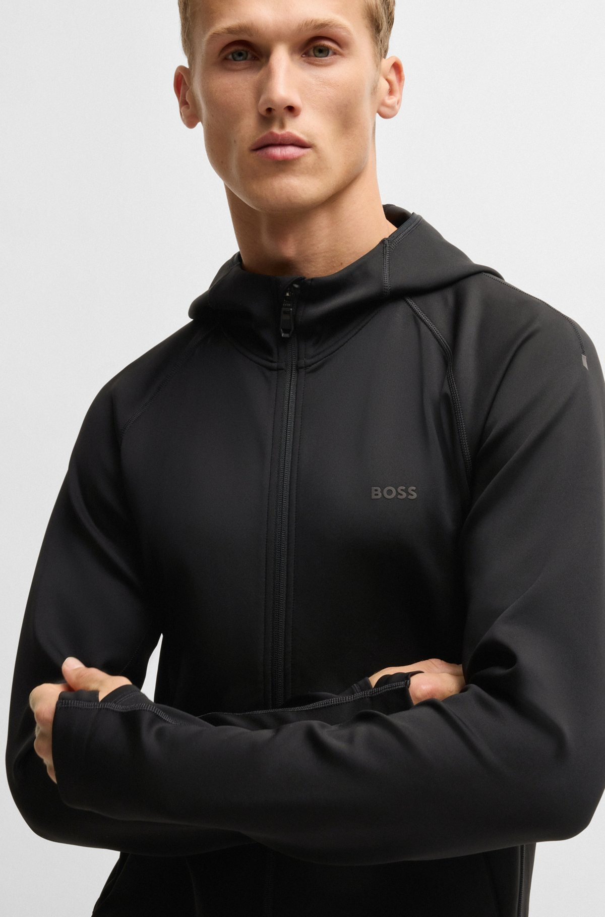 ACTIVE STRETCH ZIP-UP HOODIE WITH MOISTURE MANAGEMENT - 3