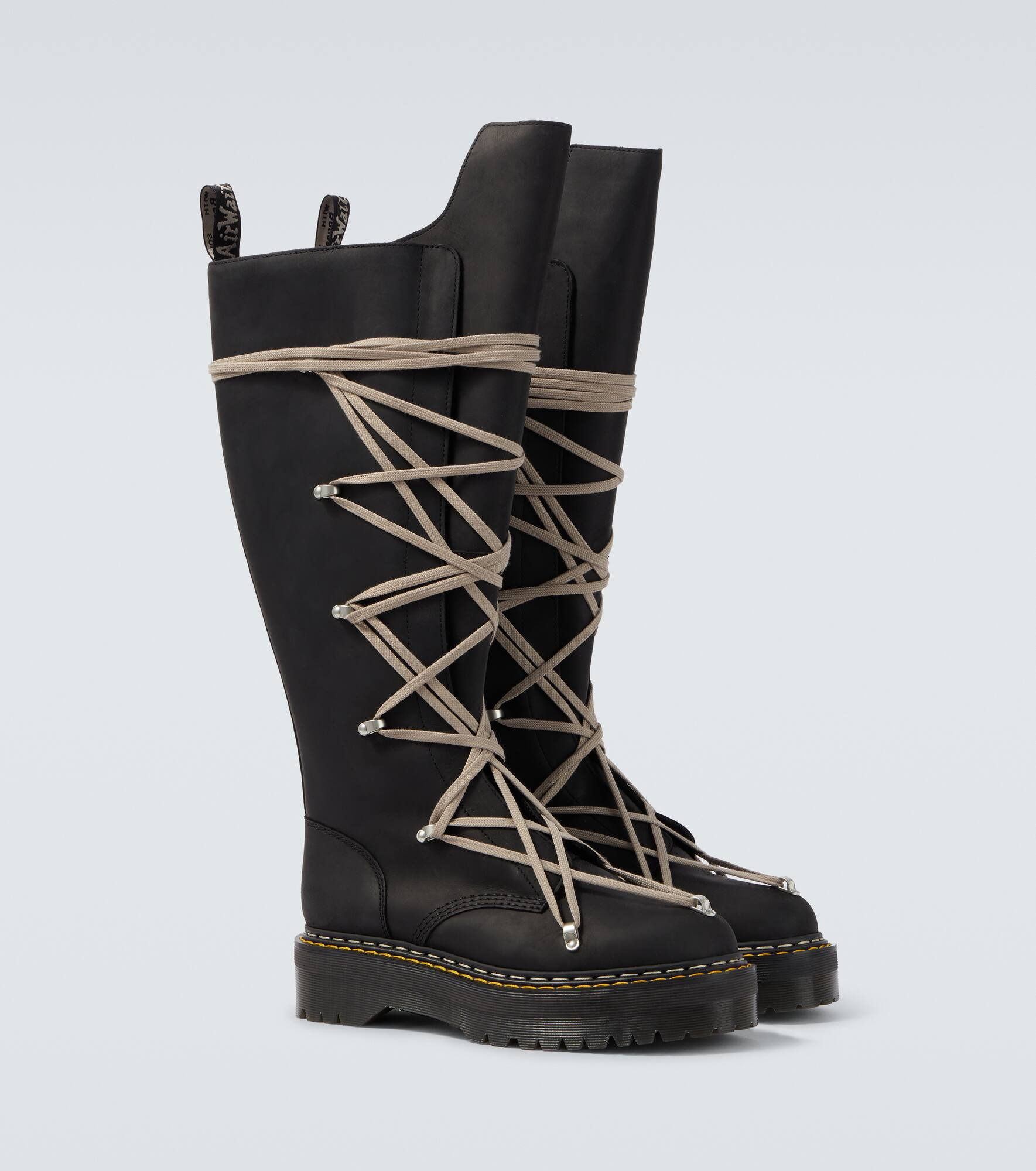 x Dr. Martens 1B60 Quad Sole Pentalace knee-high boots - 4