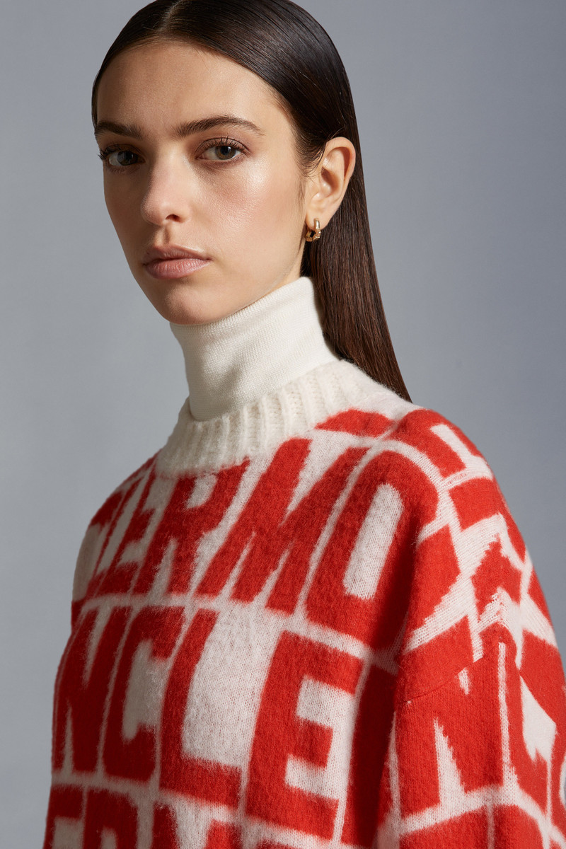 Logo Wool Jacquard Sweater 4