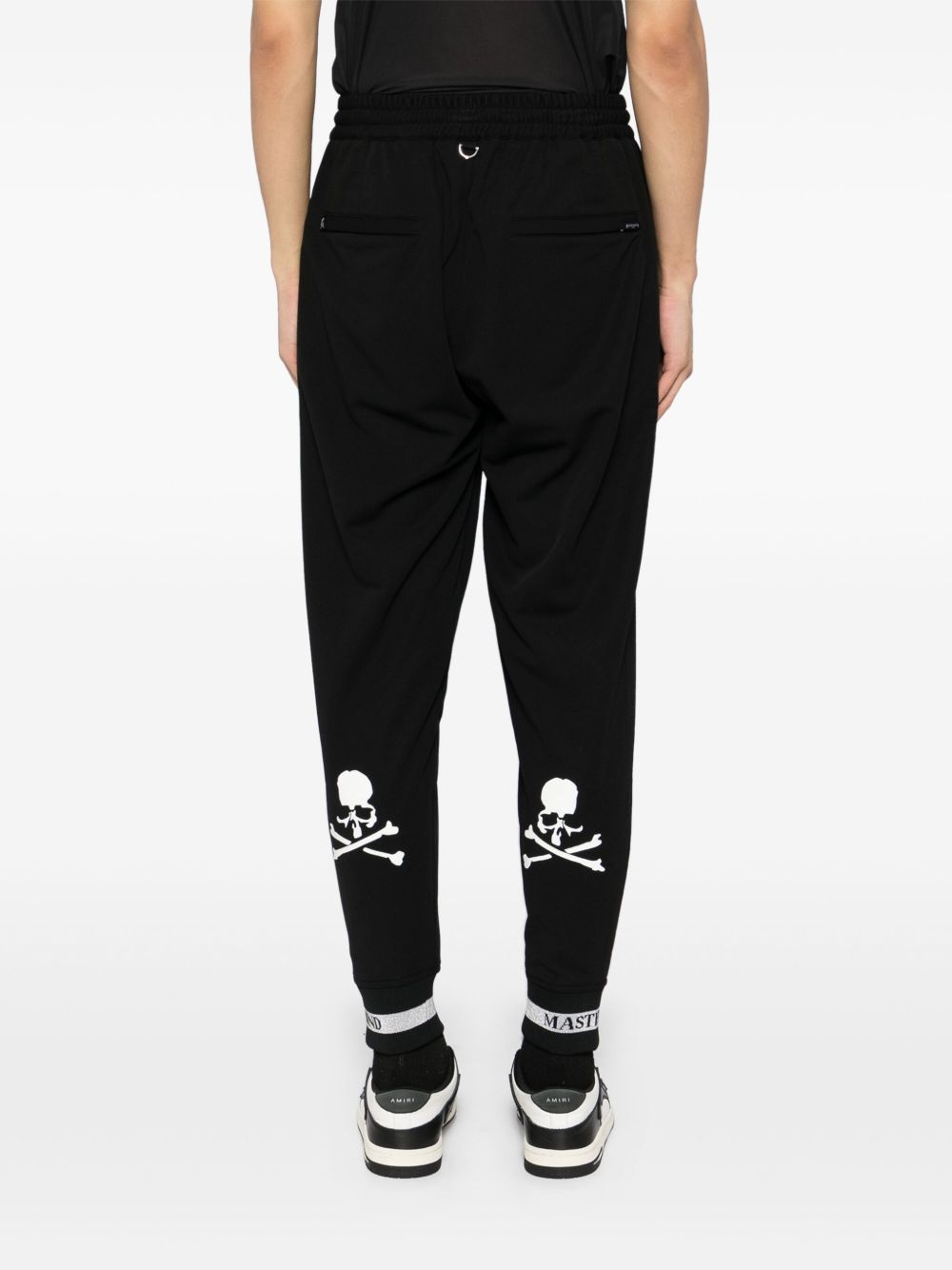 logo print track pants - 4