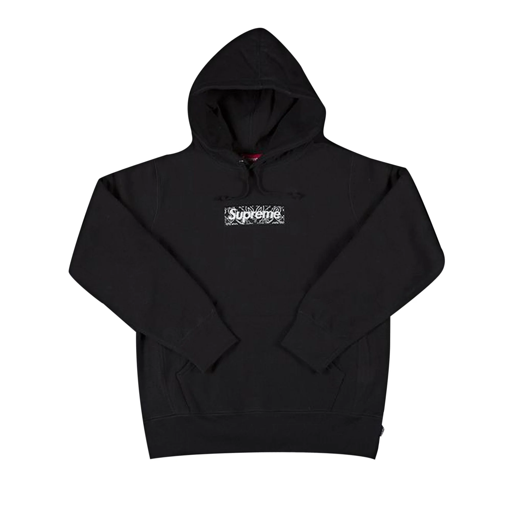 Supreme Bandana Box 로고 후드 스웨터 '블랙 이름 * - 1