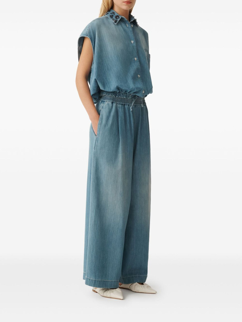 FABIANA FILIPPI denim palazzo pants outlook