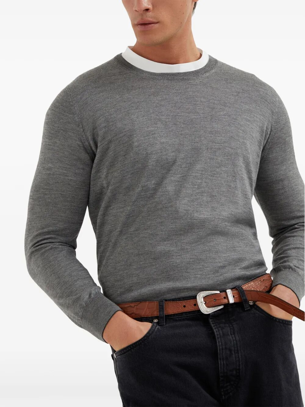 Brunello Cucinelli Men Round Neck Sweater - 11