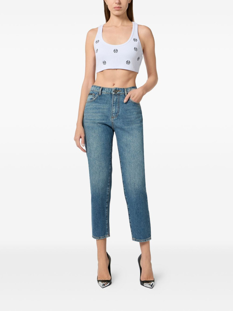 PHILIPP PLEIN monogram ribbed top outlook