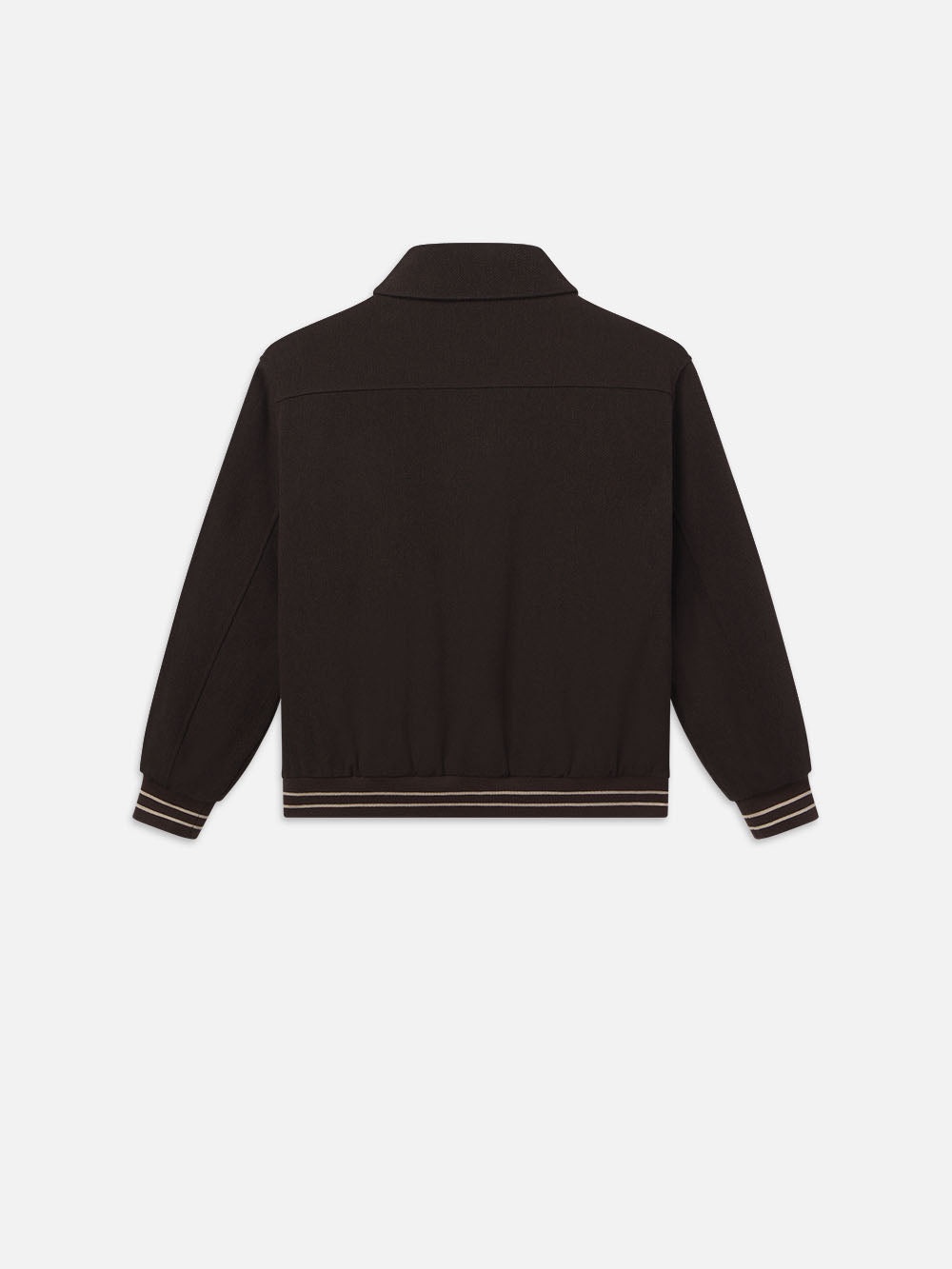 Varsity Jacket in Dark Brown - 4
