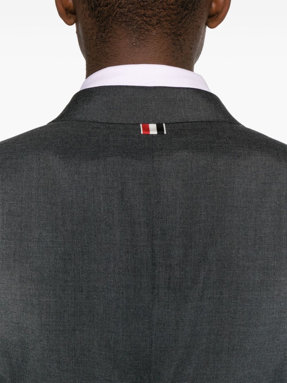 single-breasted wool blend blazer - 5