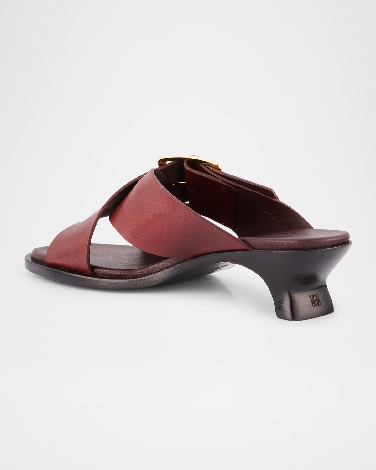 大人カジュアル◇ペタル ベルト Slide Sandal◇LOEWE LOEWE Petal Belt buckled leather slides | NET-A-PORTER