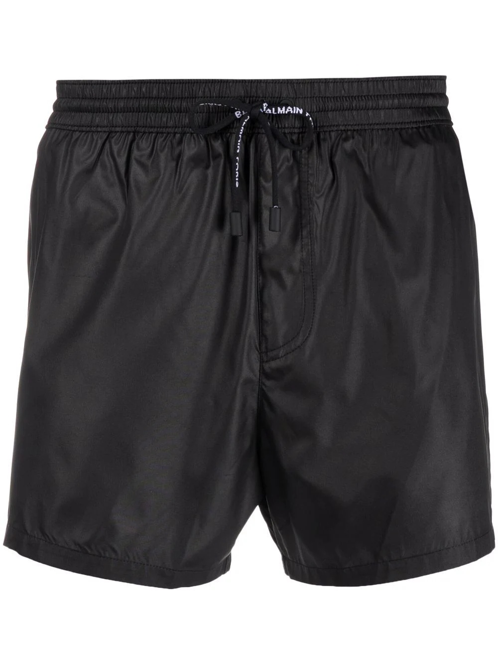 logo-print drawstring swim shorts - 1