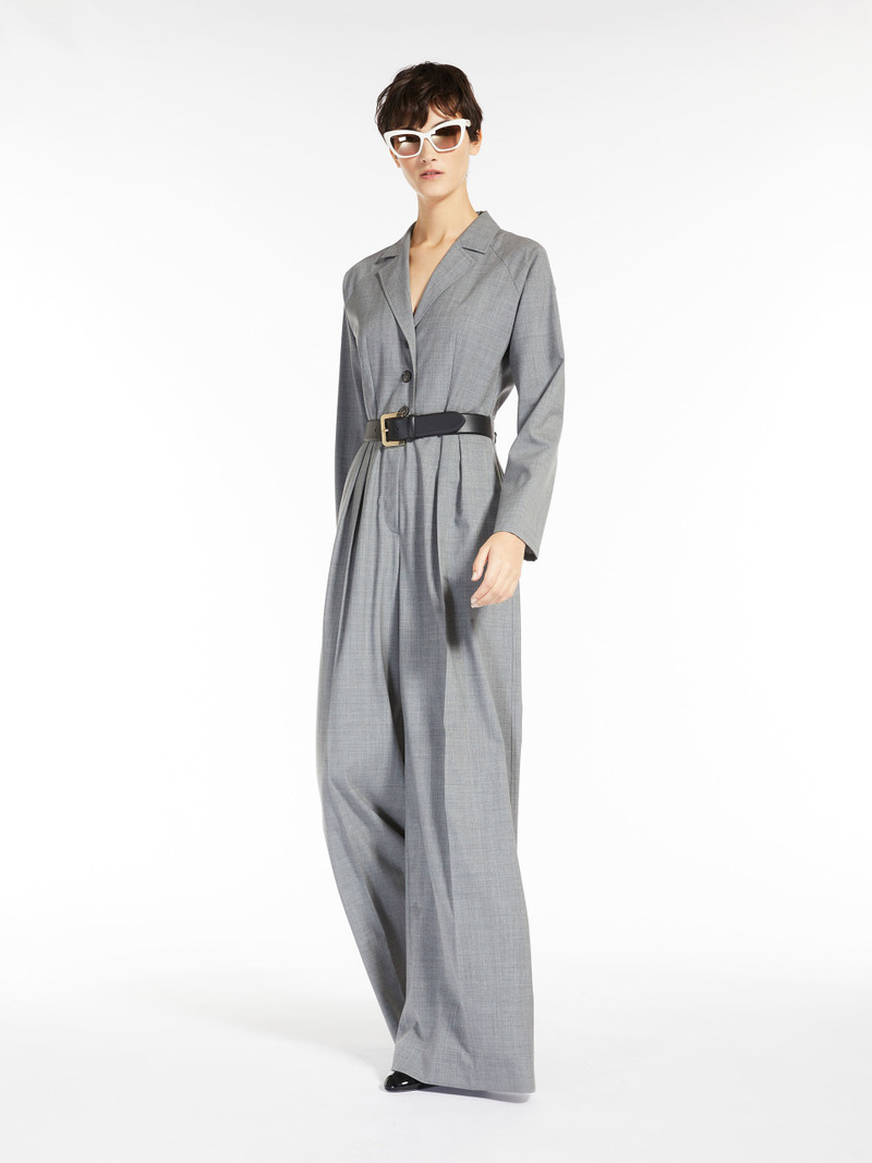 Max Mara RUM Wool shirt-style jumpsuit outlook