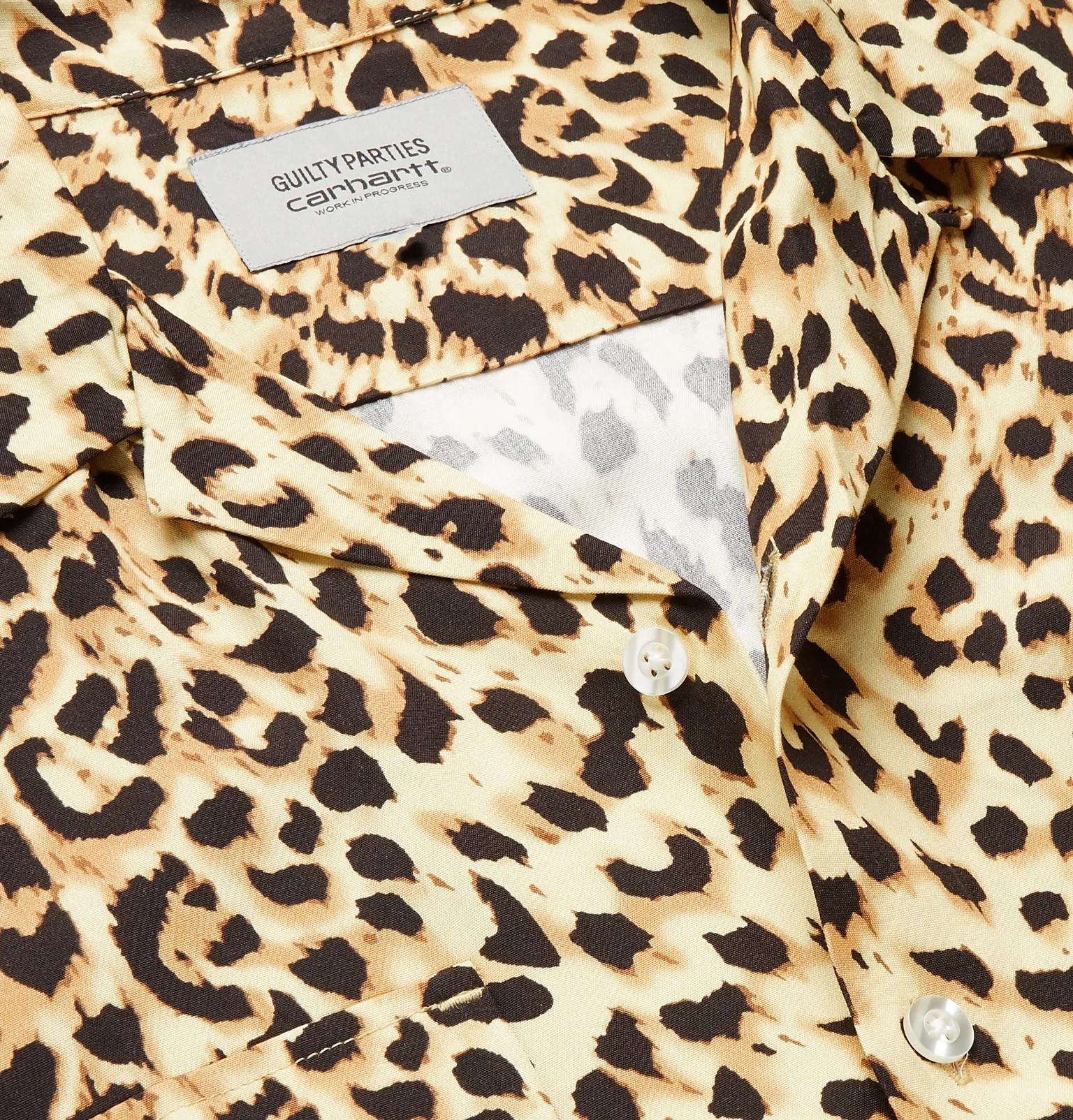 + Wacko Maria Camp-Collar Leopard-Print Woven Shirt - 5