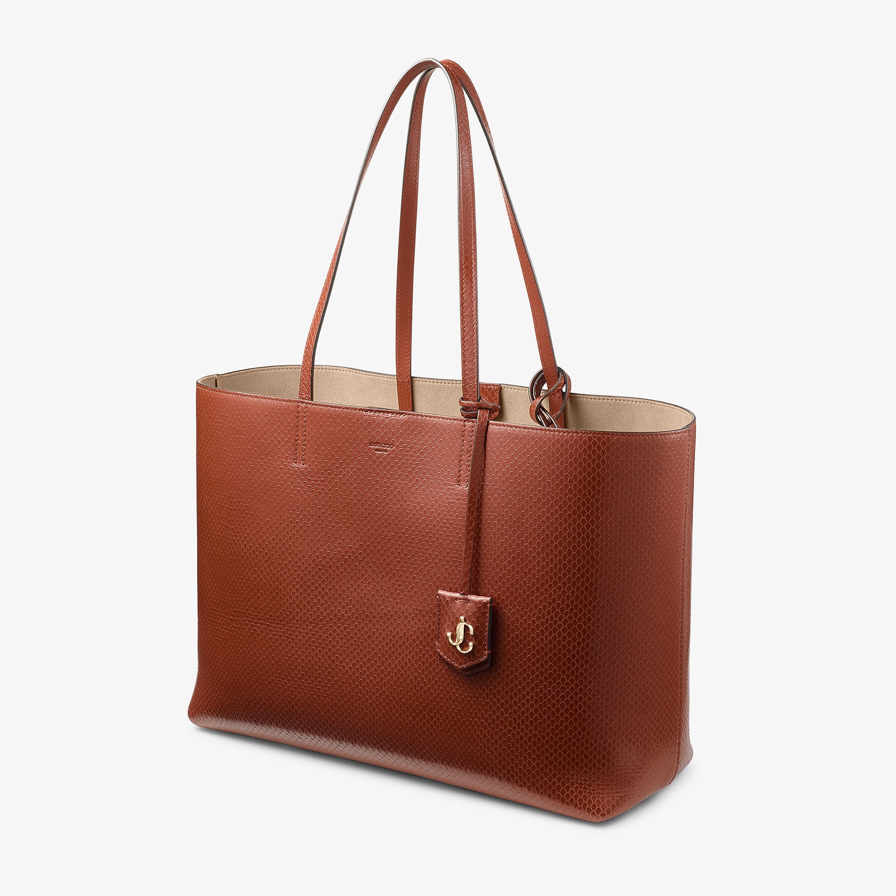 Nine2Five East-West
Cognac Elaphe Printed Leather Tote Handbag - 2