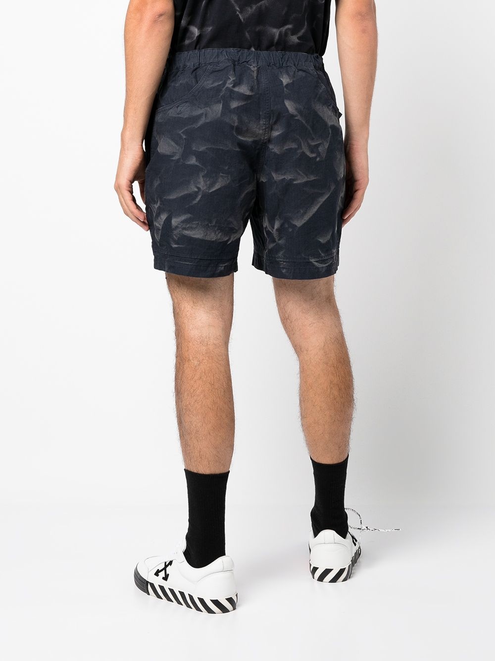 drawstring track shorts - 4