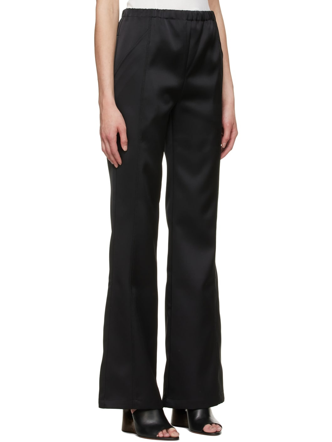 Black Polyester Trouseres - 2