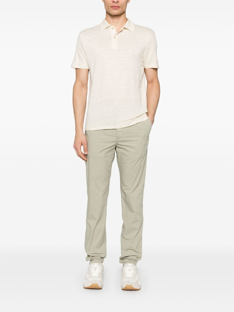 Sandro linen polo shirt outlook
