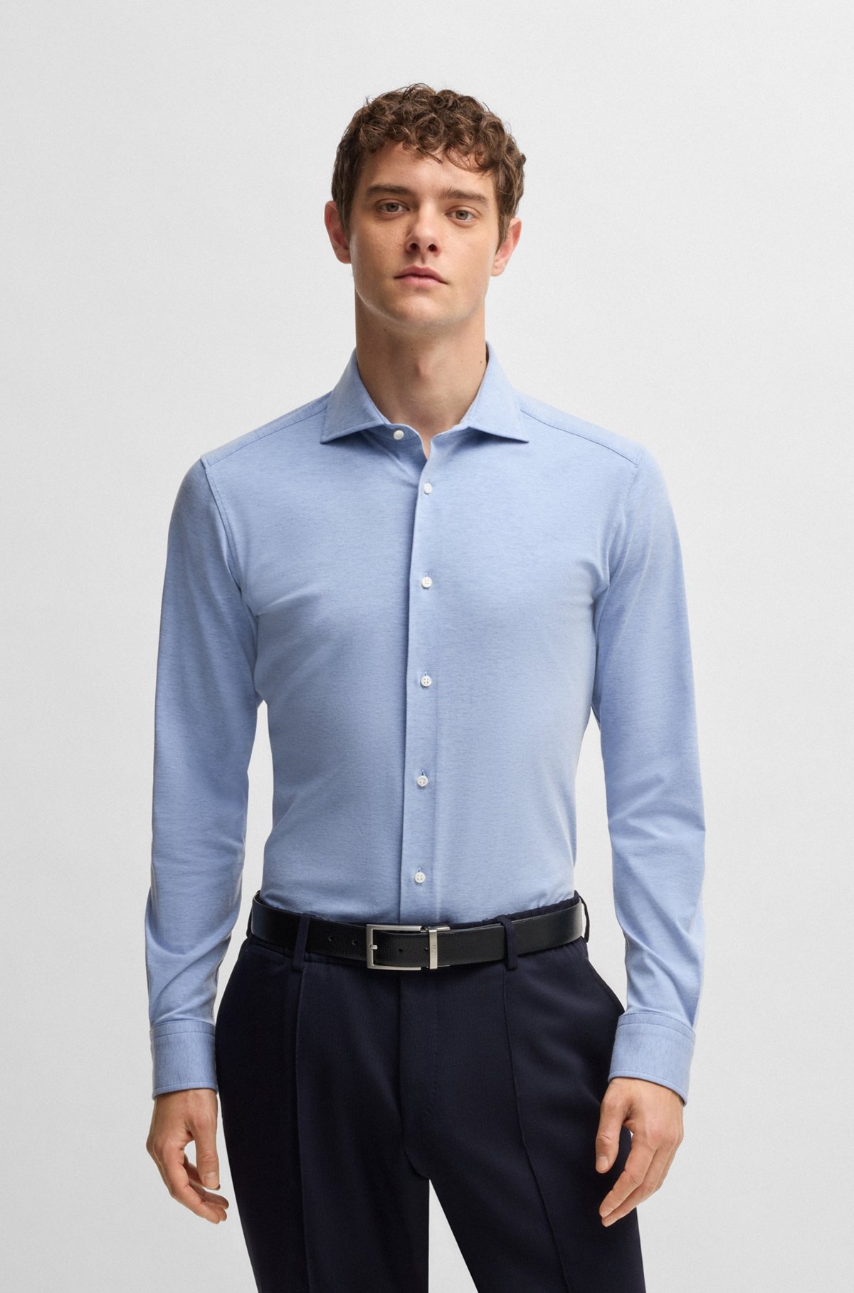 SLIM-FIT SHIRT IN A STRETCH-COTTON - 2