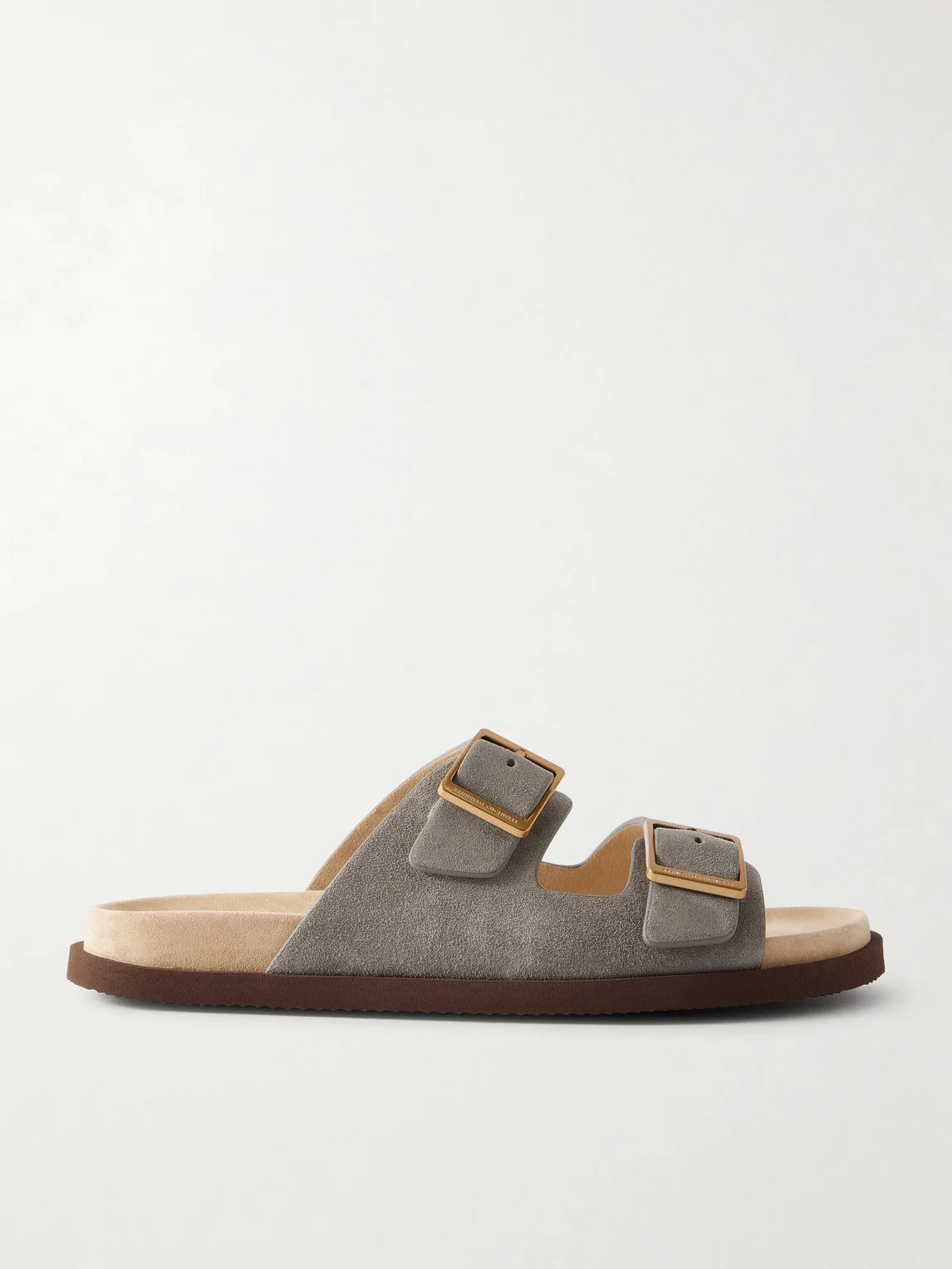 Buckled Suede Sandals - 1