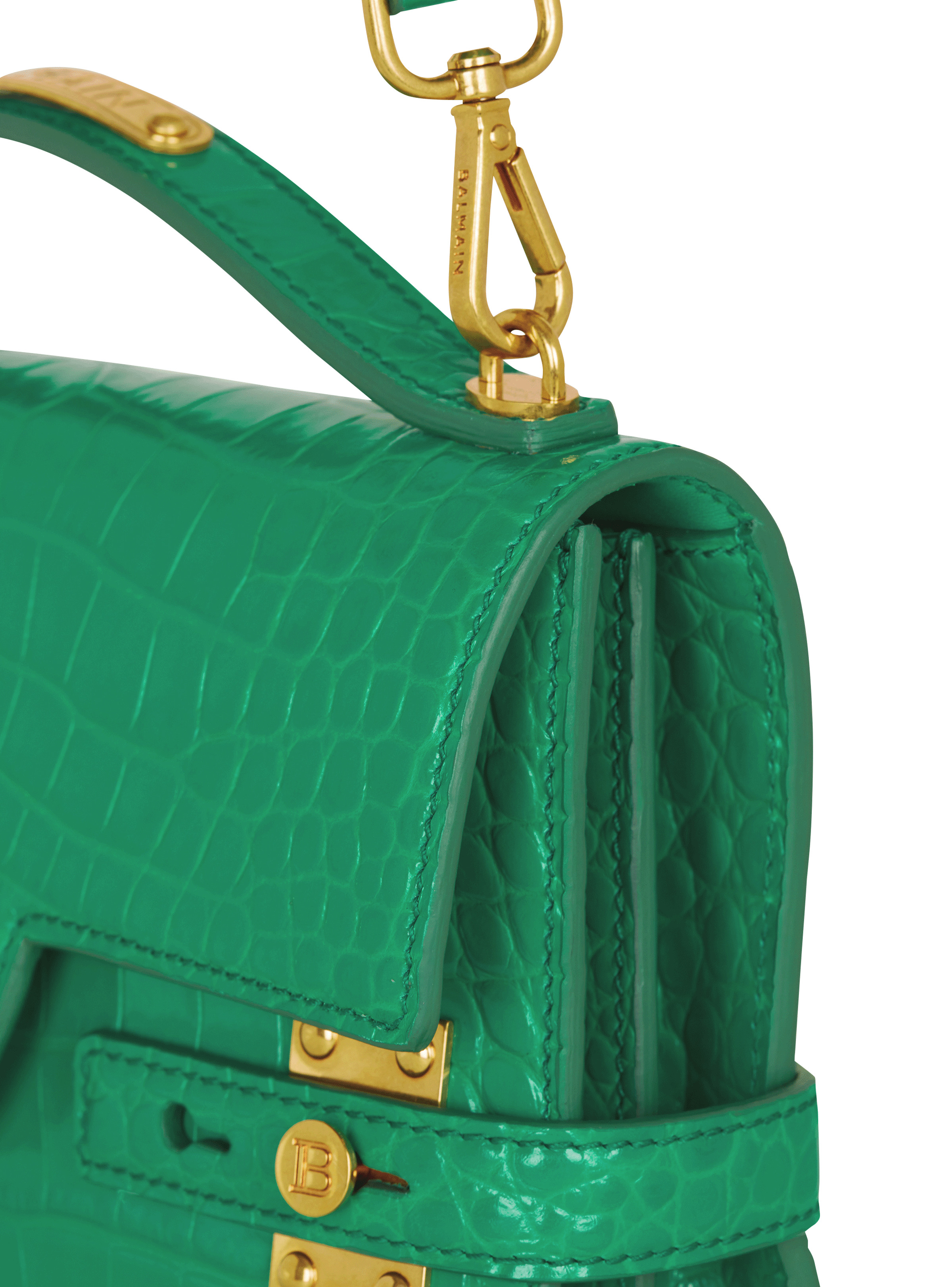 B-Buzz Shoulder 24 bag in crocodile-print leather - 5