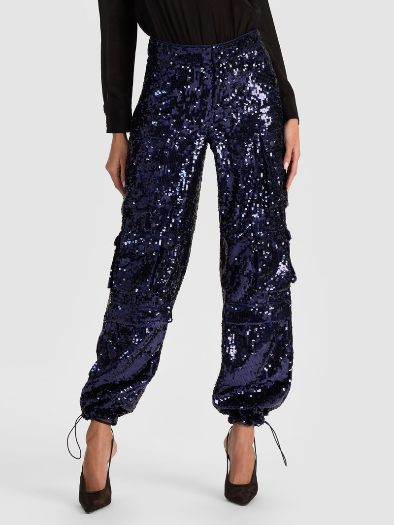 OLYMPIA SEQUIN CARGO PANT 3
