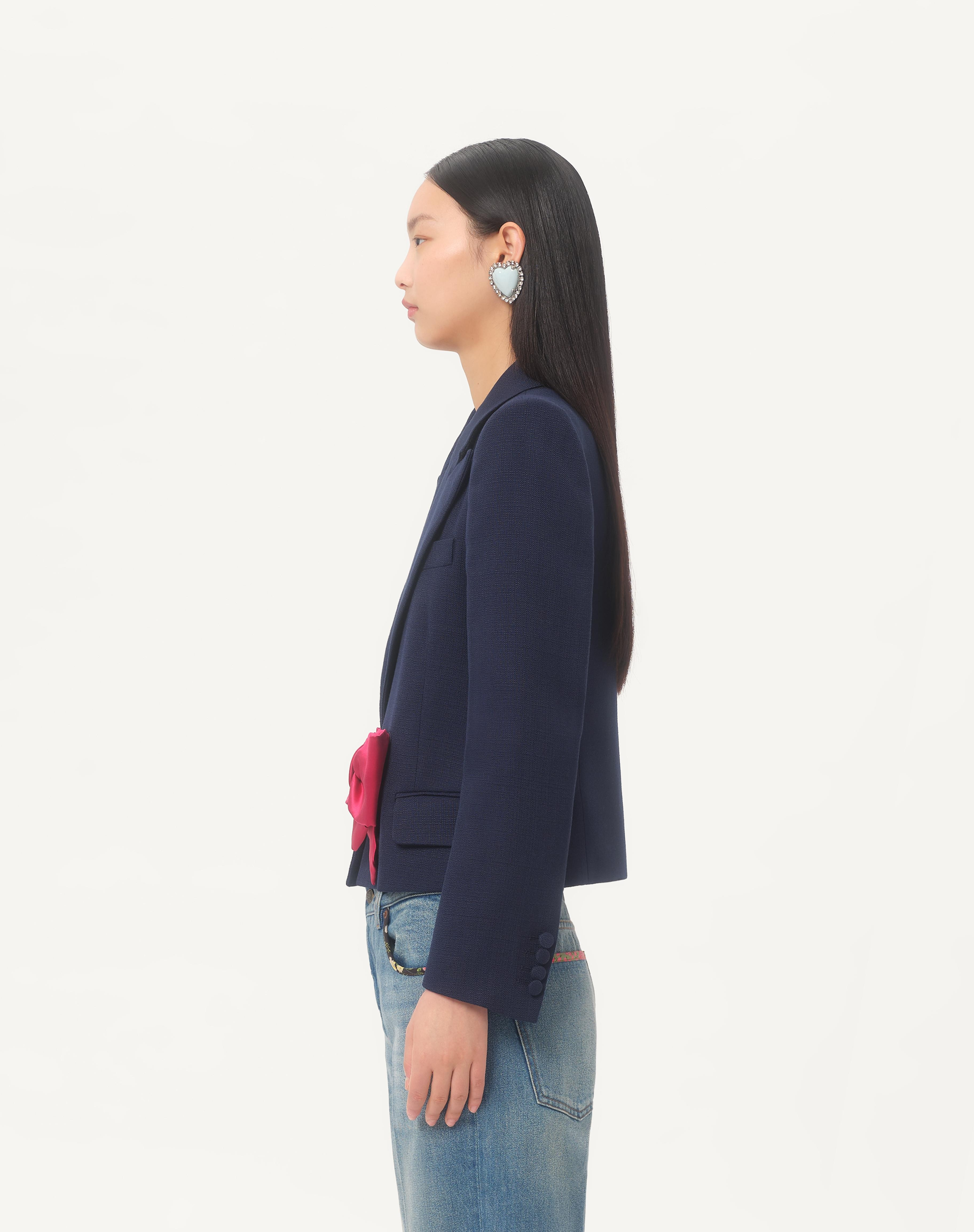 VISCOSE JACKET WITH BOW - 6