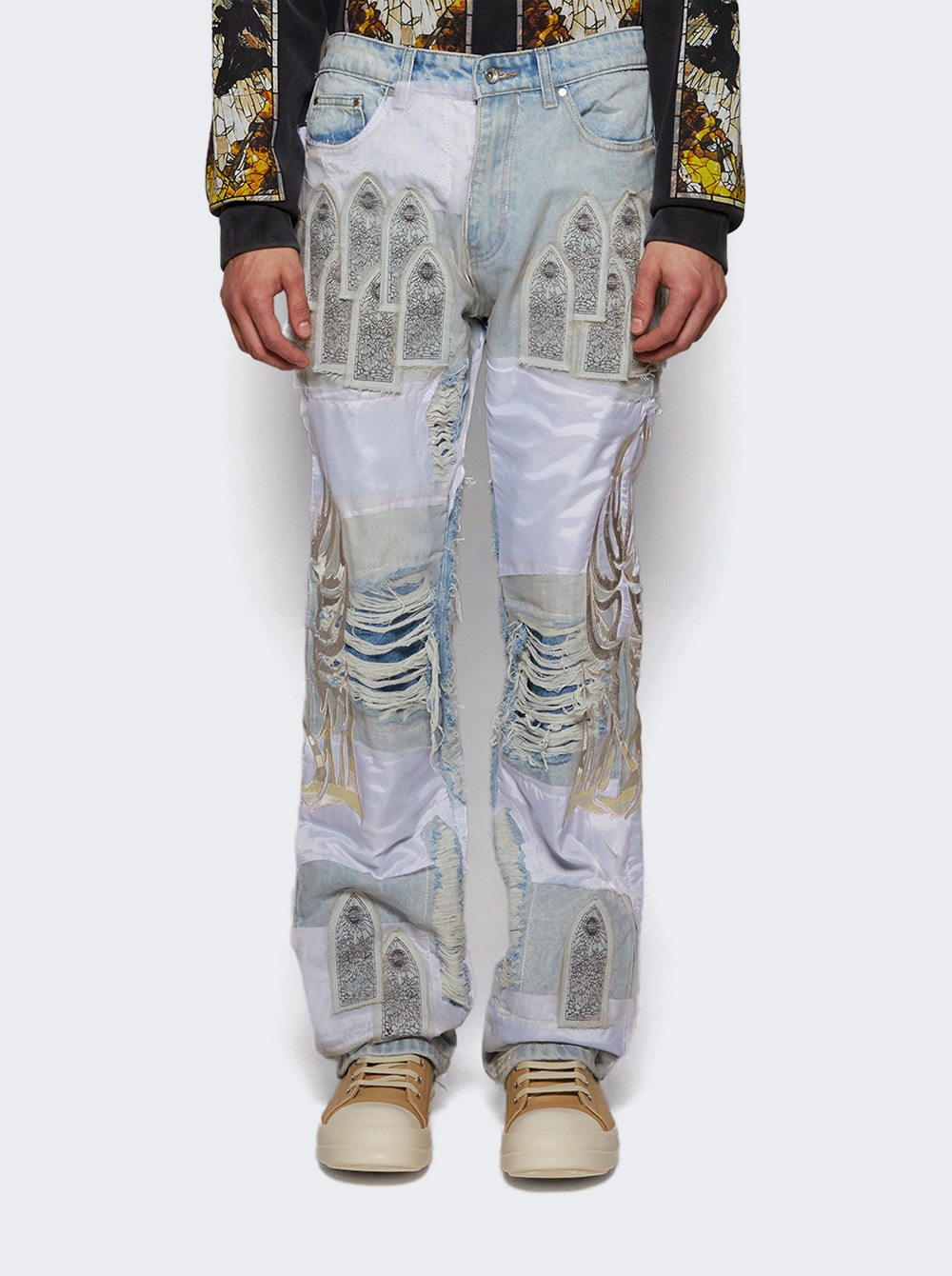 Winged Organza Denim Sky - 2