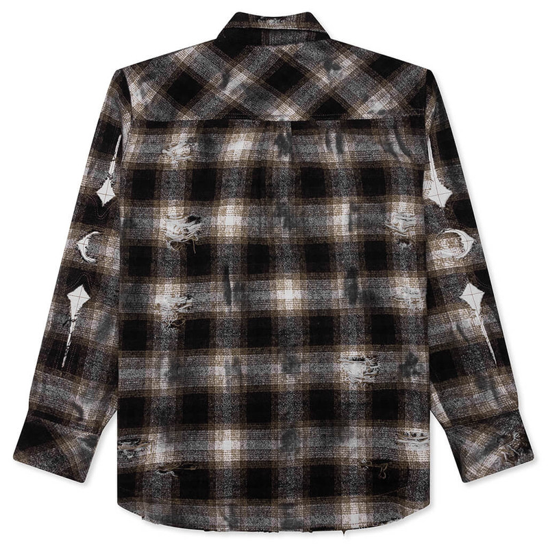 Thug Club ANGELS DAMAGED SHIRT - BROWN outlook