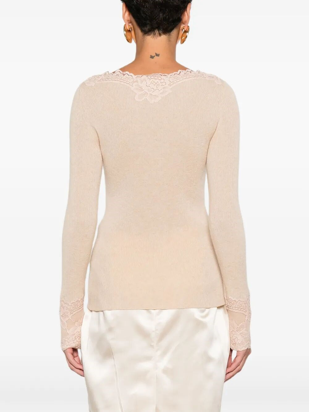Cashmere And Lace Sweater - 5