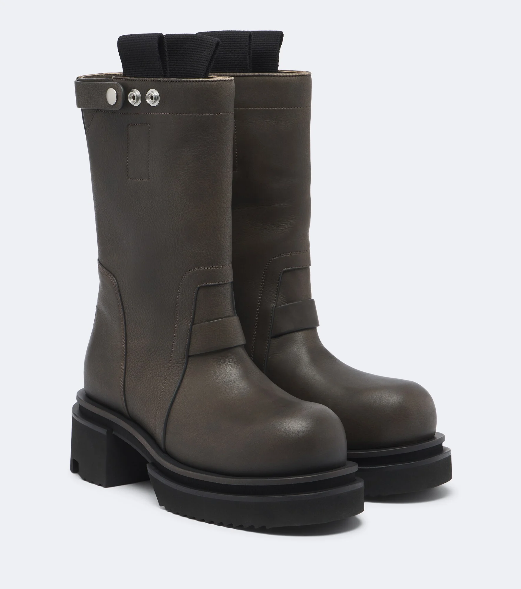 Leather mid-calf boots - 1