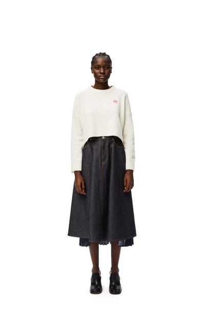 Loewe Pleated skirt in denim outlook