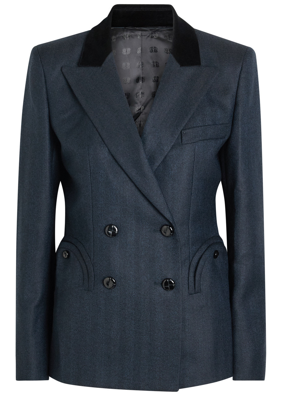 Blaze Milano Charmer Herringbone Wool Blazer - 1