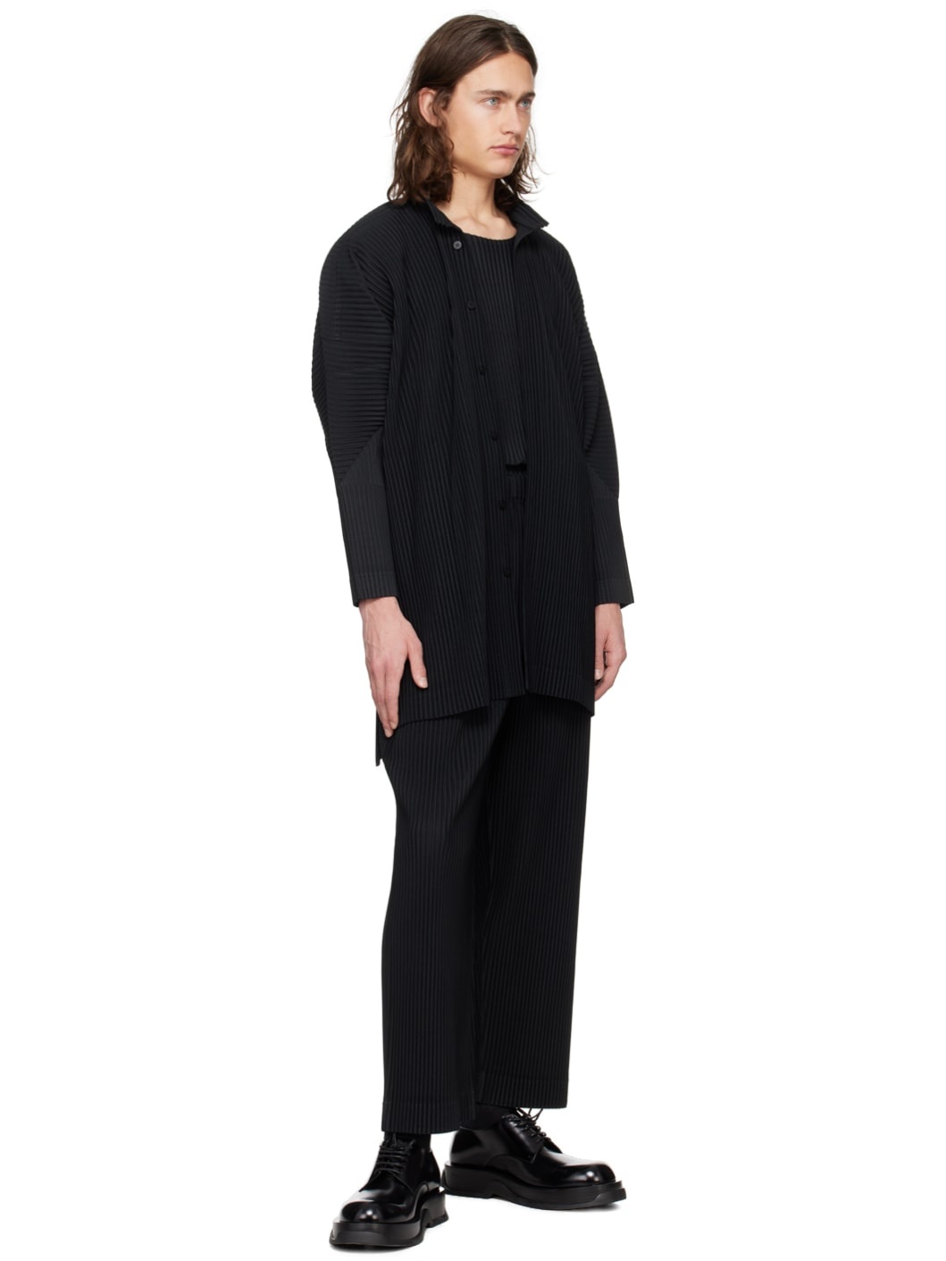 Black Monthly Color March Trousers - 4
