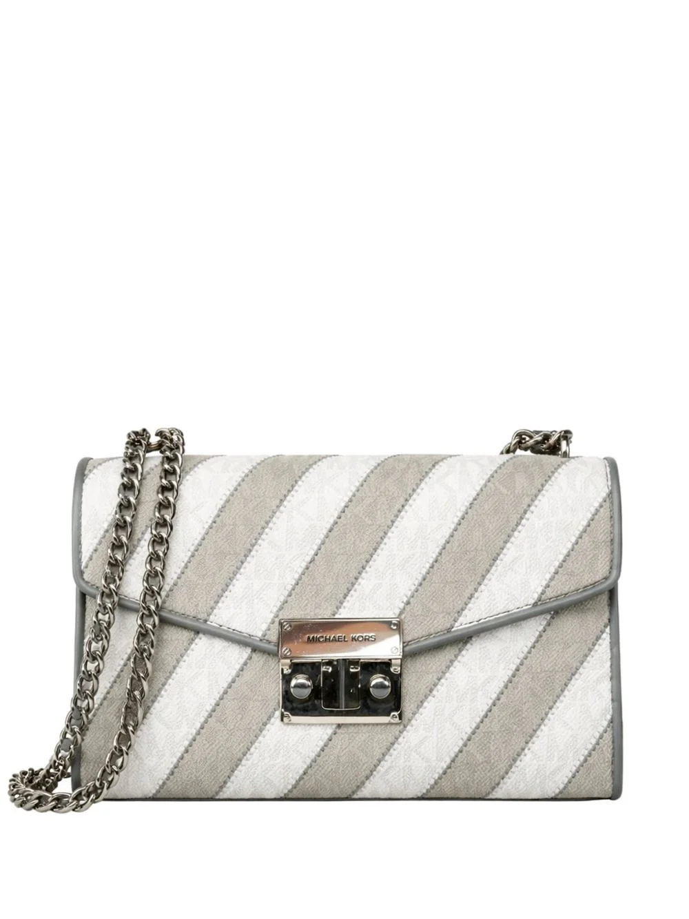 striped shoulder bag - 1