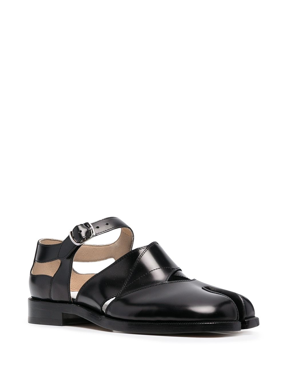 Tabi cut-out leather sandals - 2