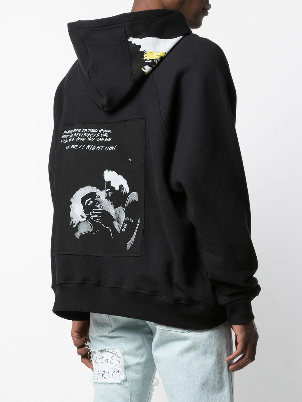 graphic-print long-sleeved hoodie - 4