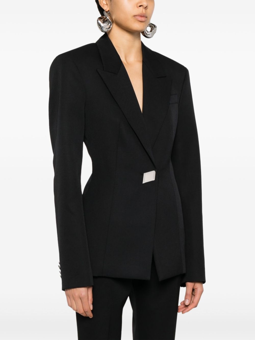 single-breasted virgin-wool blazer - 3