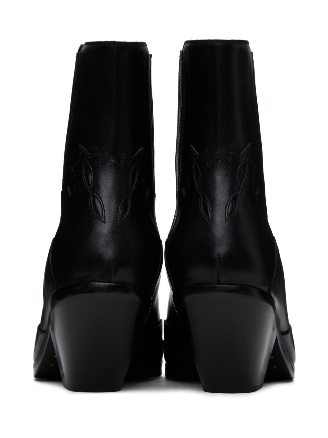 Black Midnight Cowboy Boots - 2