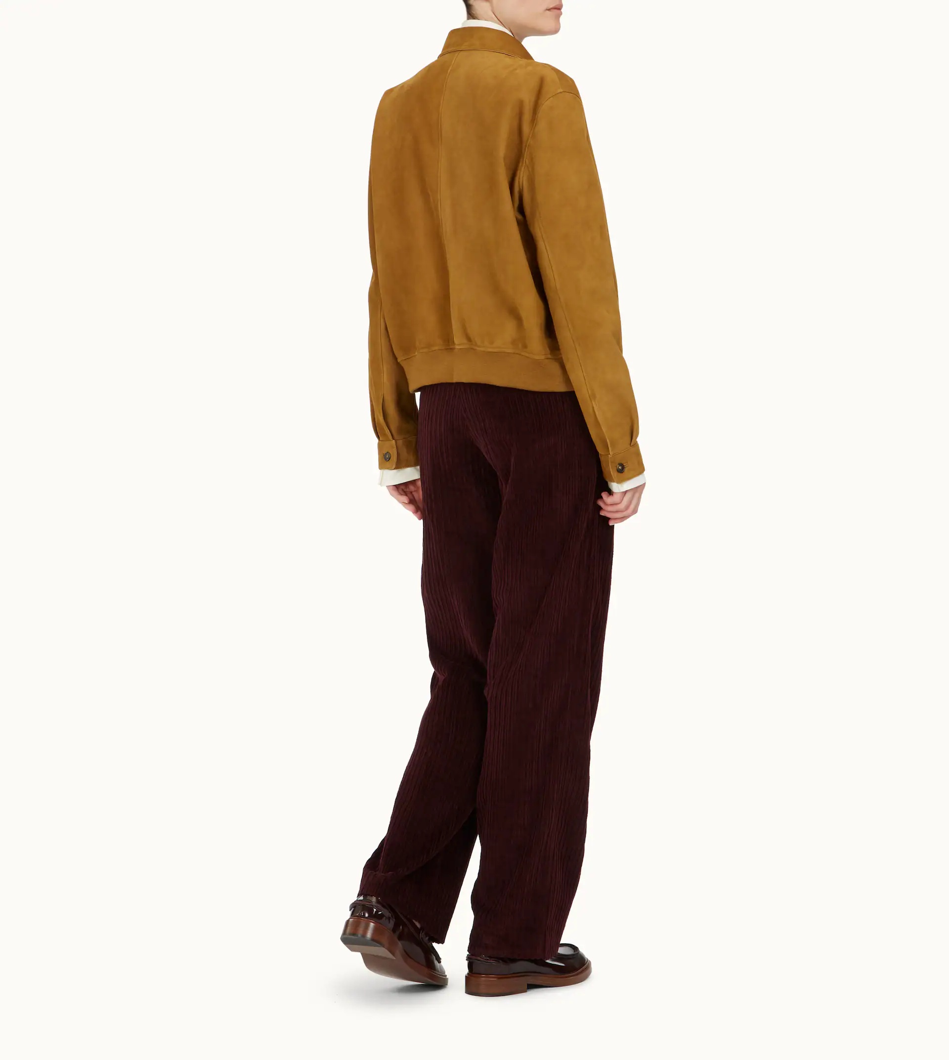 BOMBER IN SUEDE - BROWN - 3