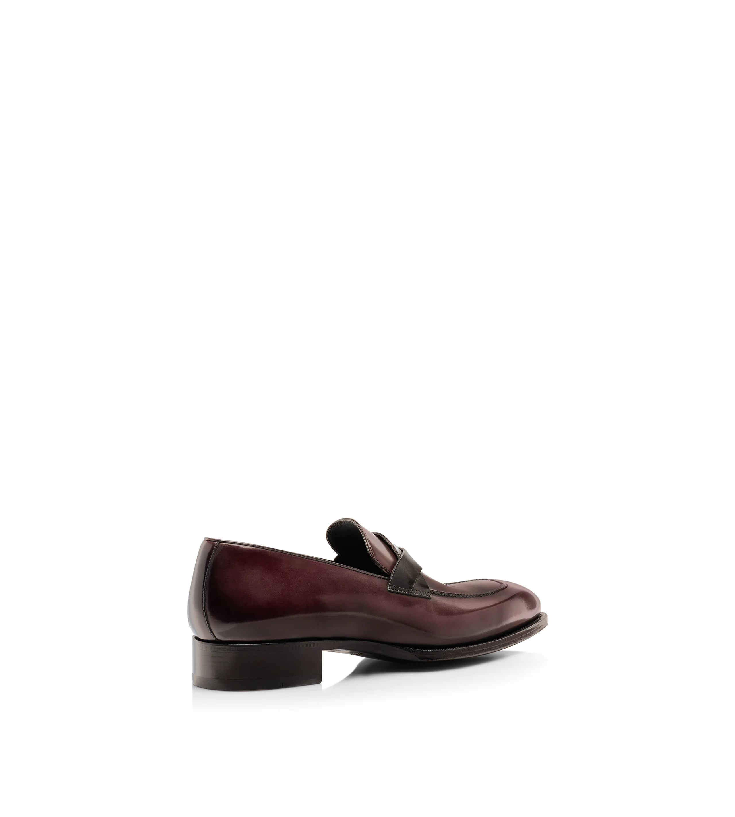 BURNISHED LEATHER ELKAN TWISTED BAND LOAFER - 1