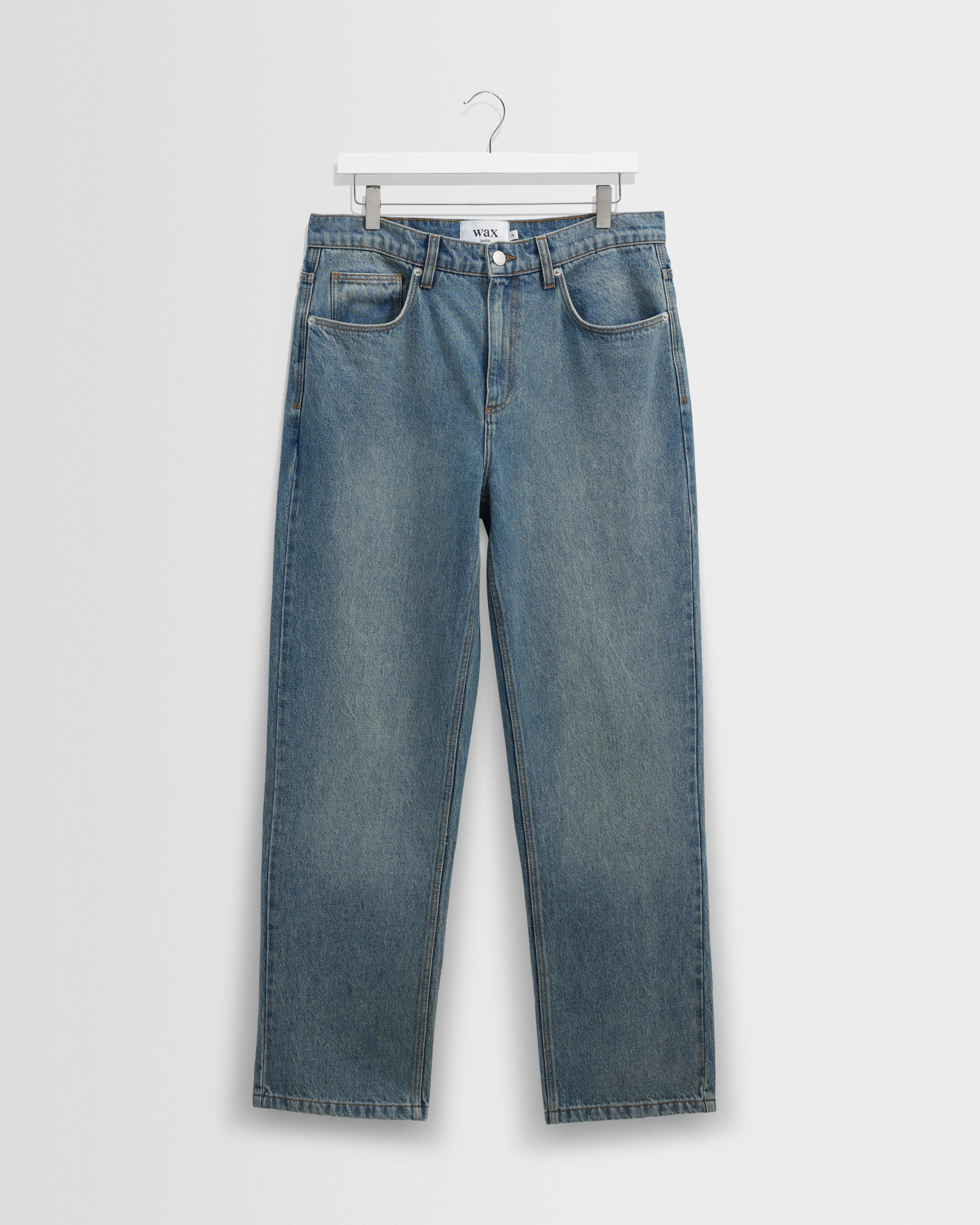 Russell - Vintage Blue Straight Fit Denim Jeans - 1