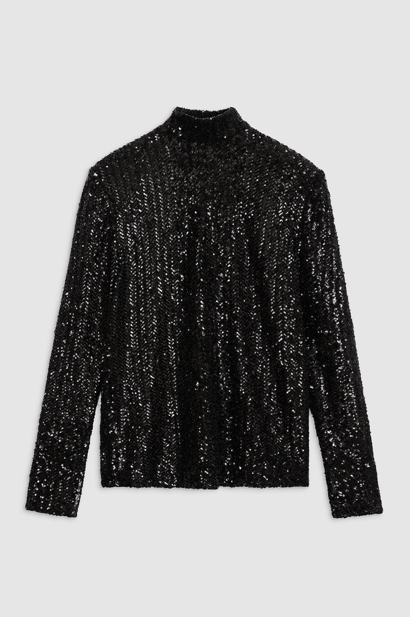 Josephine Top - Black Sequin - 1