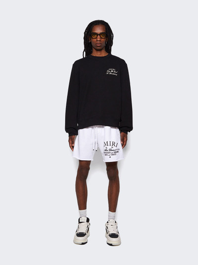 AMIRI Arts District Sweat Shorts White outlook