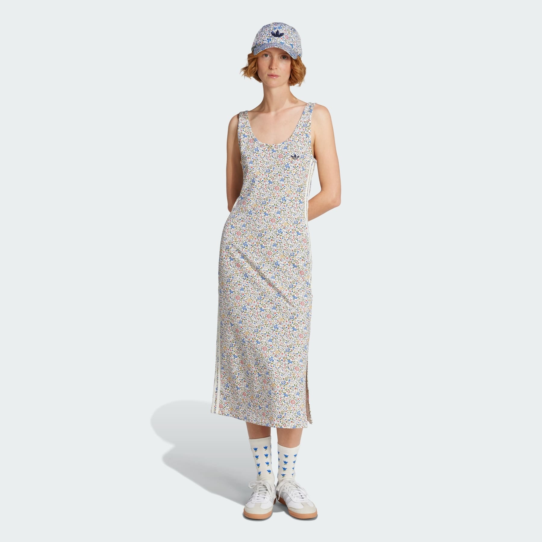 adidas Originals x Liberty London Bodycon 3-Stripes Maxi Dress - 4