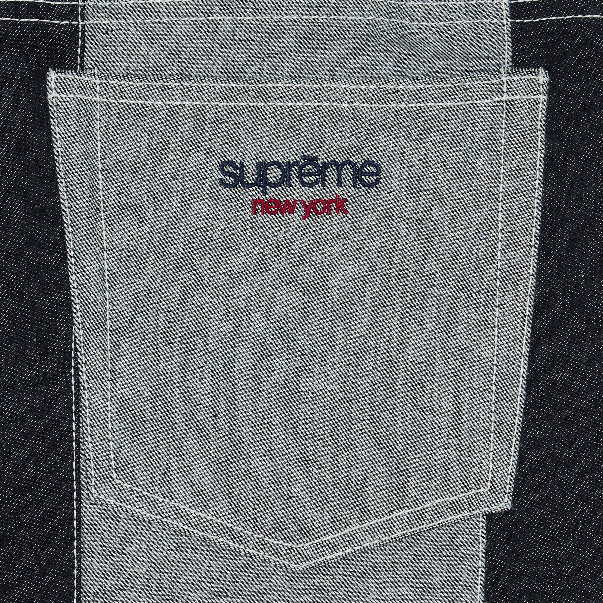 Supreme Paneled Stripe Baggy Jean 'Rigid Indigo' - 3