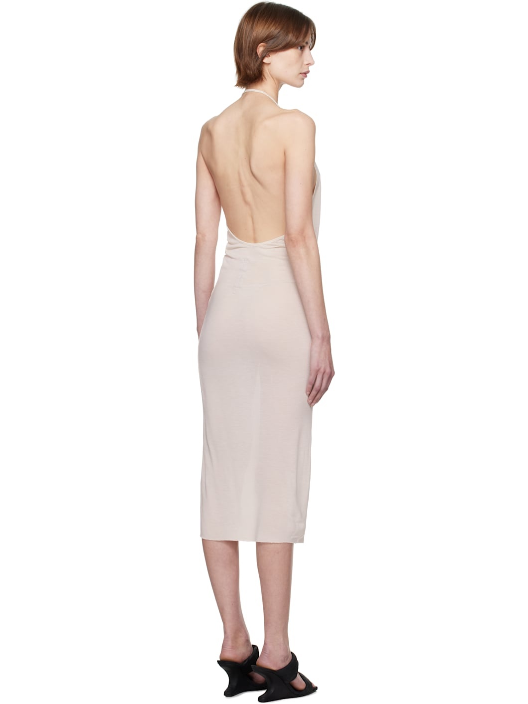 Off-White Hollywood Draped Dress - 3