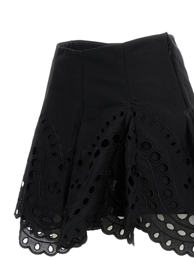Sail scalloped-finish mini skirt 3