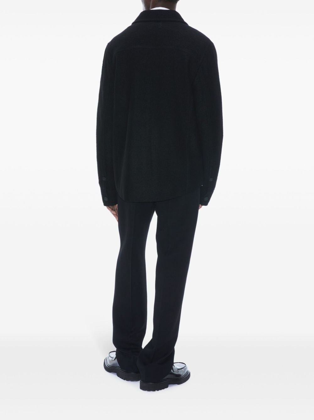 boiled-wool shirt jacket - 3