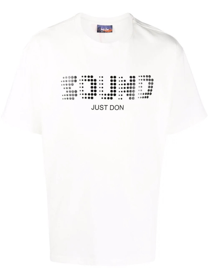 Sound-print short-sleeve T-shirt 1