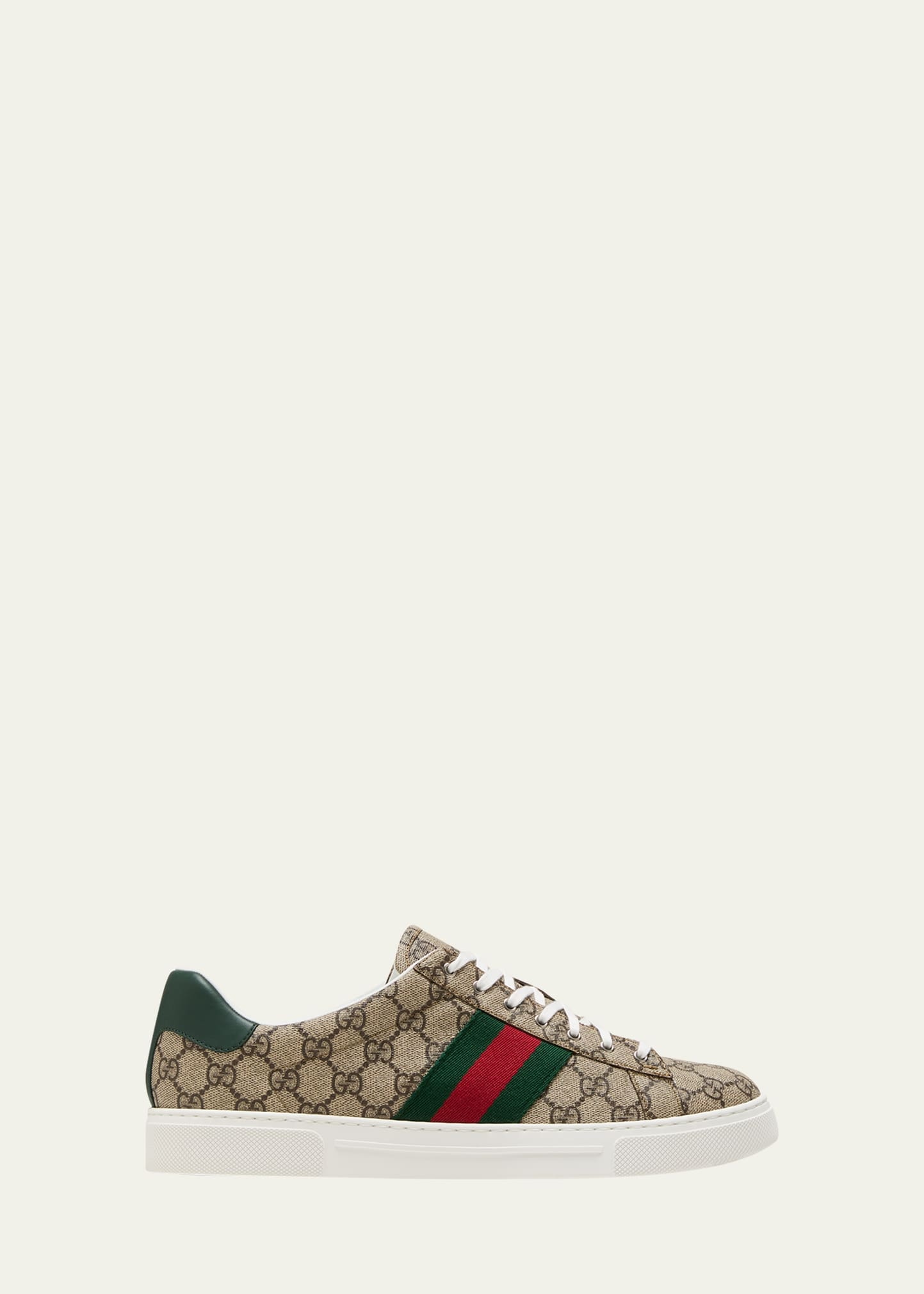 Men's Gucci Ace Low-Top Sneakers with Web - 1