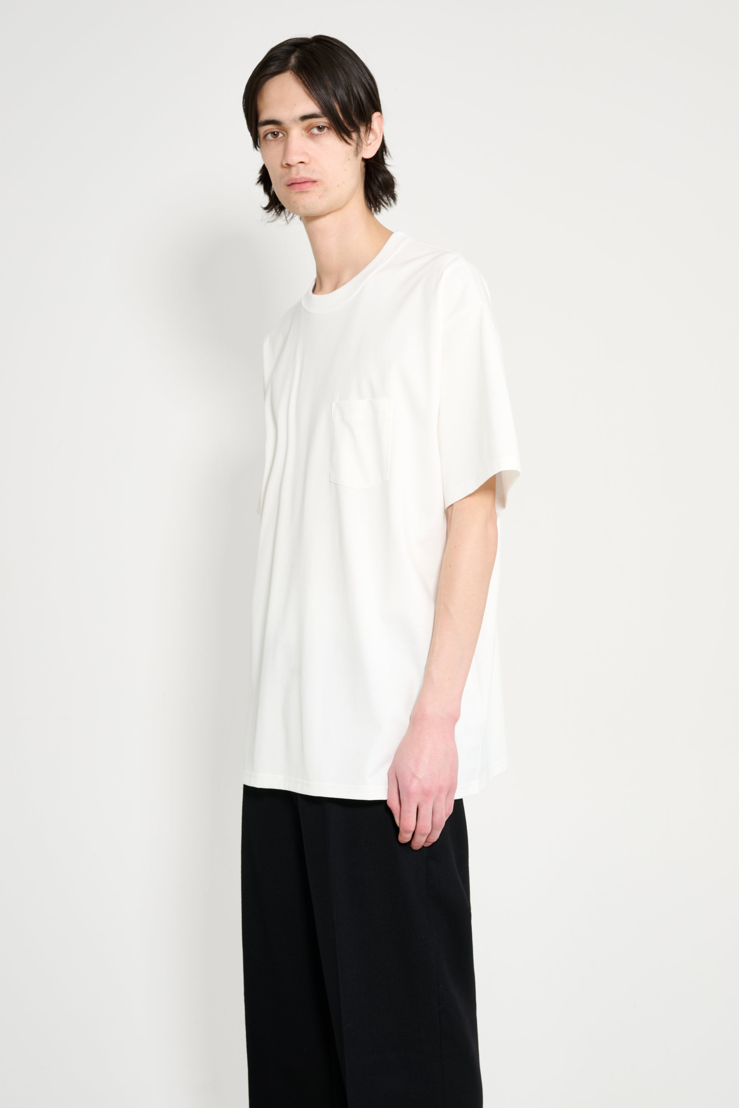 SSSTEIN OVERSIZED POCKET TEE WHITE - 2